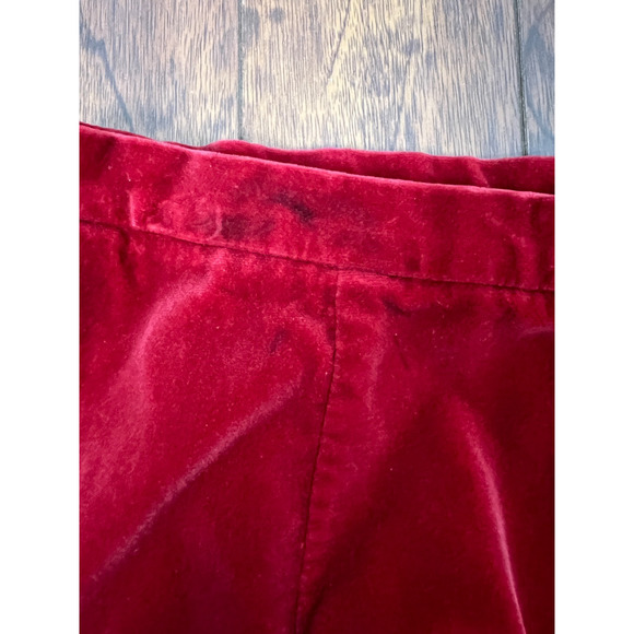 The Villager 70s Red Velvet Corduroy A Line Knee Length Skirt Small 6 Preppy - Picture 5 of 7